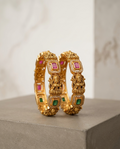 The Sanvi Emerald & Ruby Temple Kada
