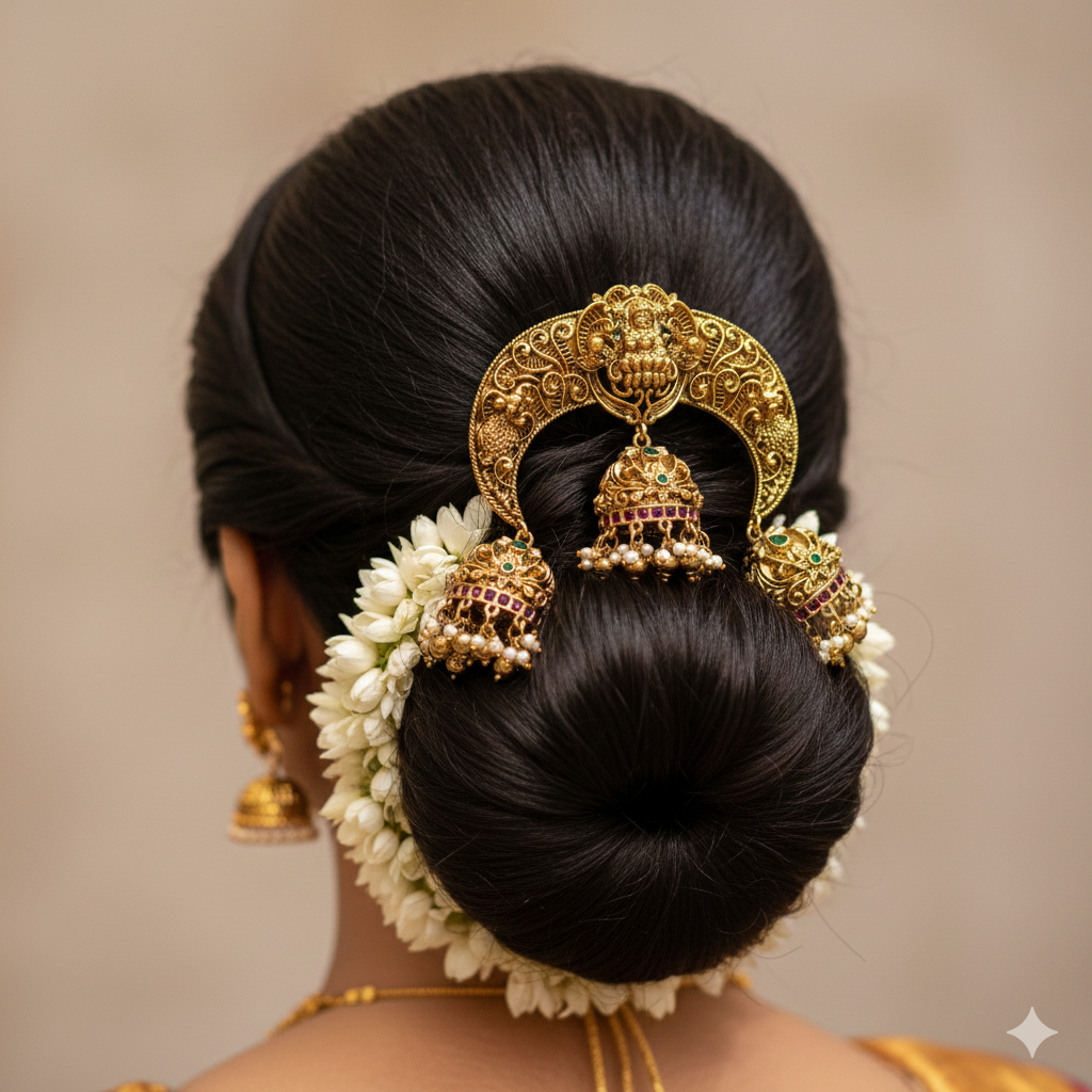 Lakshmi Antique Gold Jada Billa