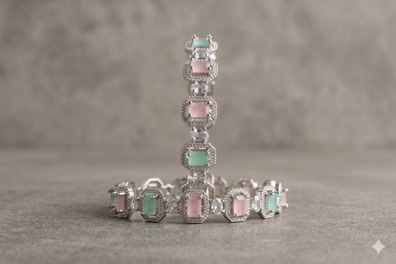 The Ira Pastel Halo Kada Pair