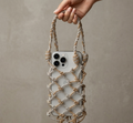 Gold & Silver Stone Mobile Pouch