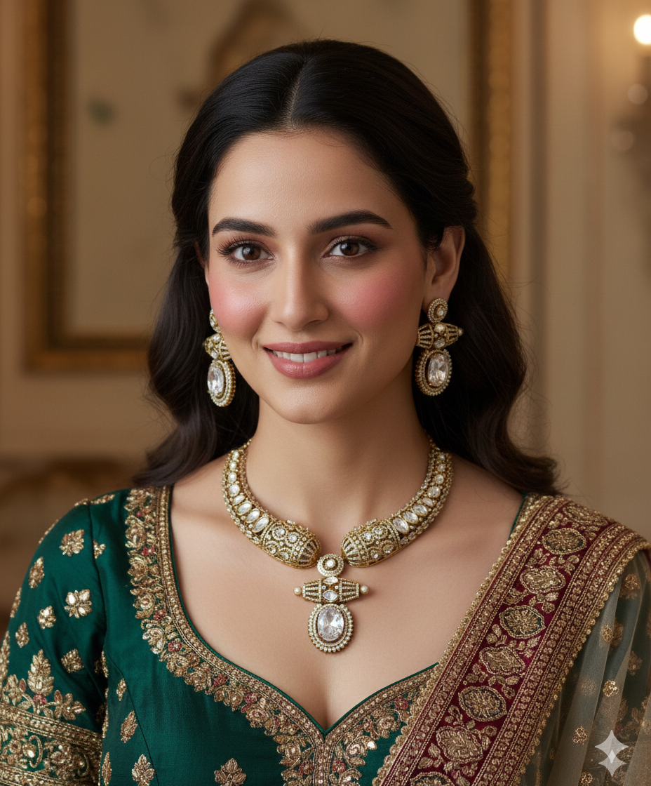 Imperial Polki-Style Bridal Ensemble