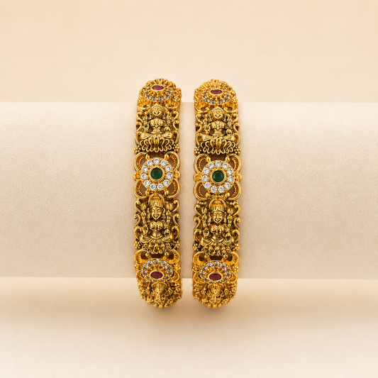 Antique Nakshi Lakshmi Kada Set