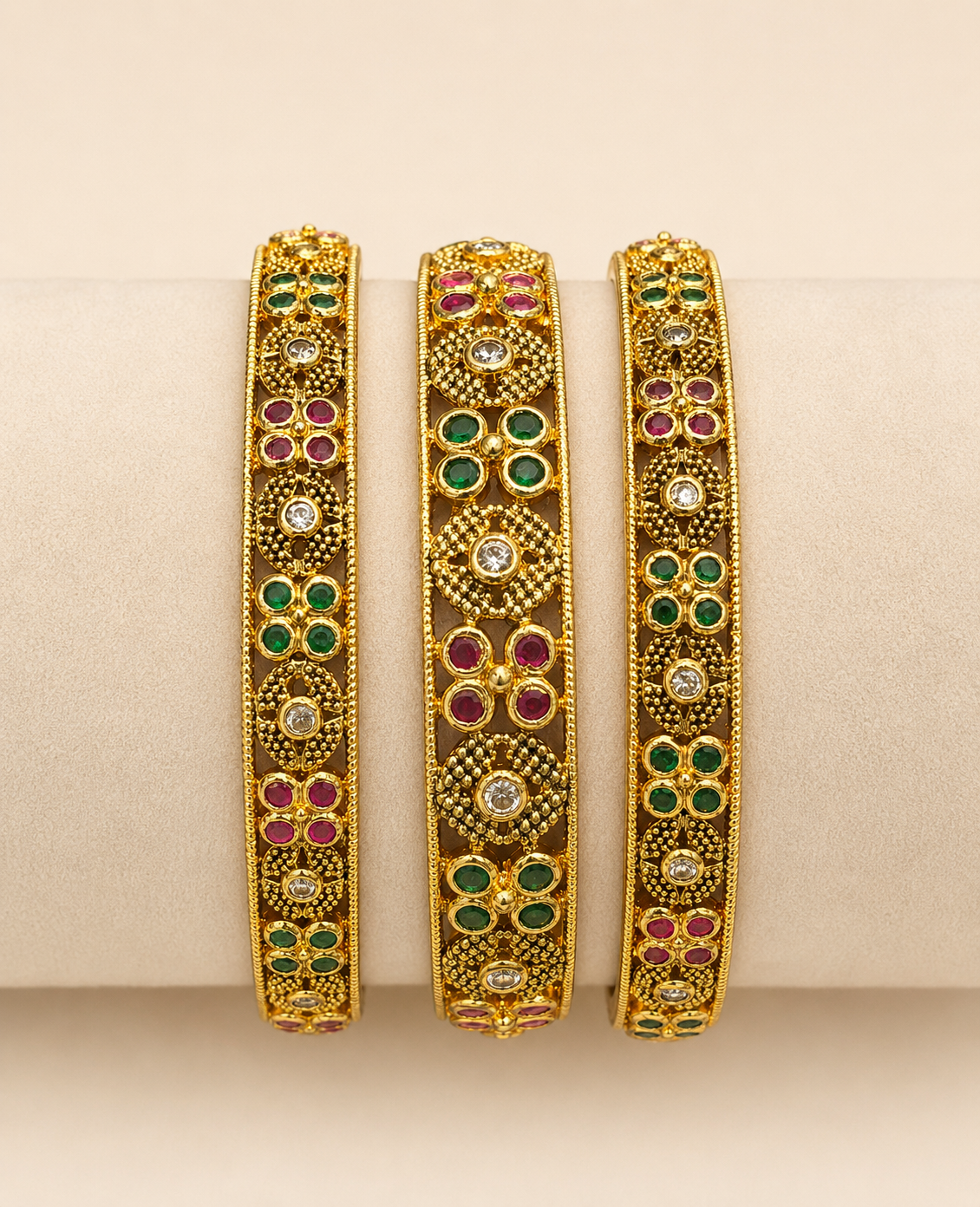 The Navya Jali Bangle Trio