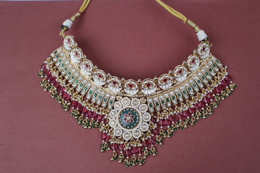The 'Rani' Jadau-Style Kundan & Meenakari Bridal Set