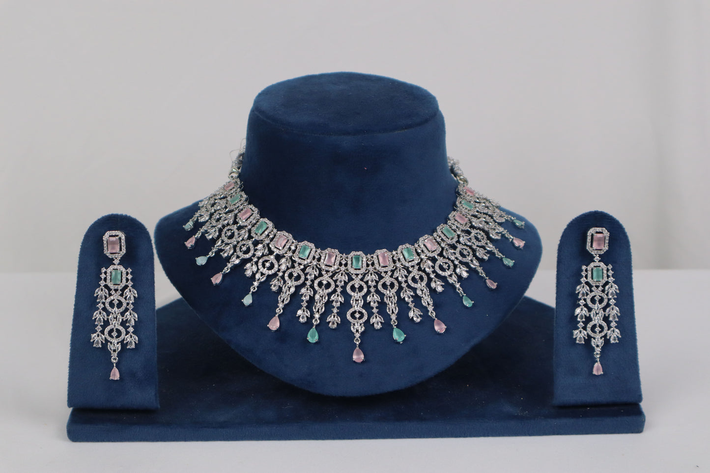 Mint & Blush Zirconia Statement Set