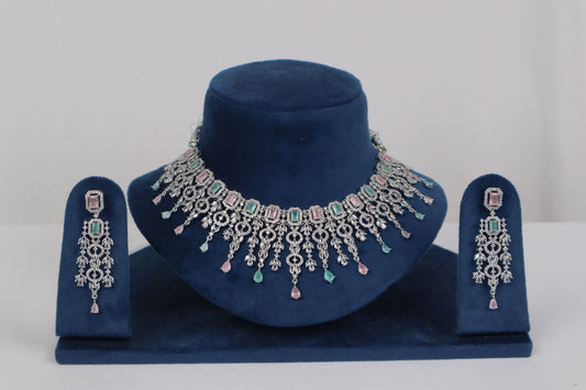 Mint & Blush Zirconia Statement Set