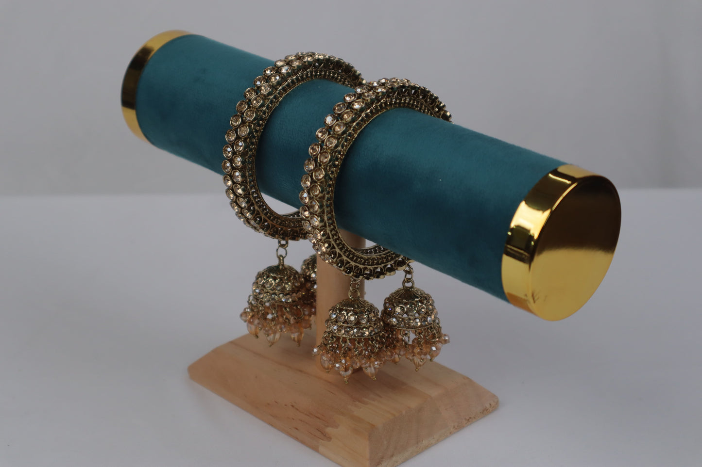 Dangling Jhumka Charm Bangle Set