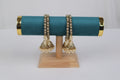 Antique Gold Pearl Jhumki Bangles