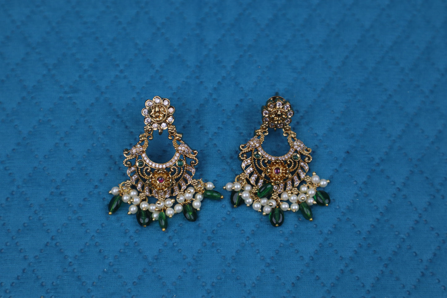 Emerald Lakshmi Haar Set