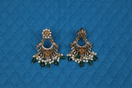 Emerald Lakshmi Haar Set