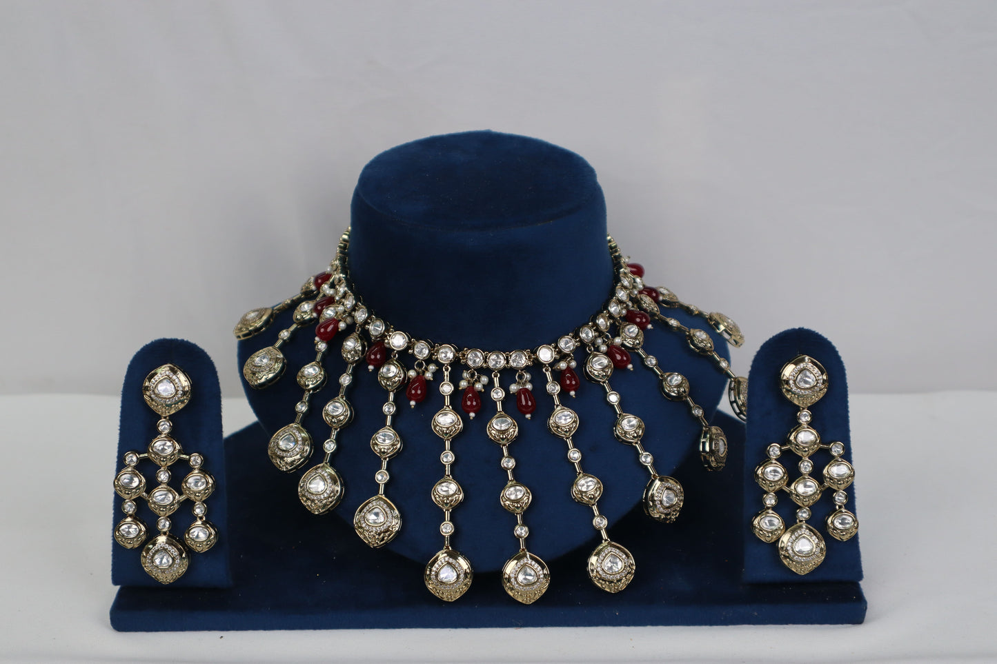 The Sultana Polki Chandelier Set