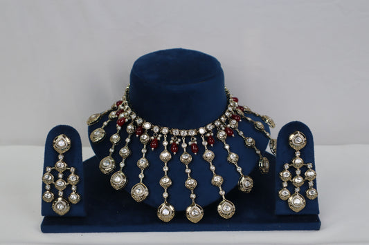The Sultana Polki Chandelier Set