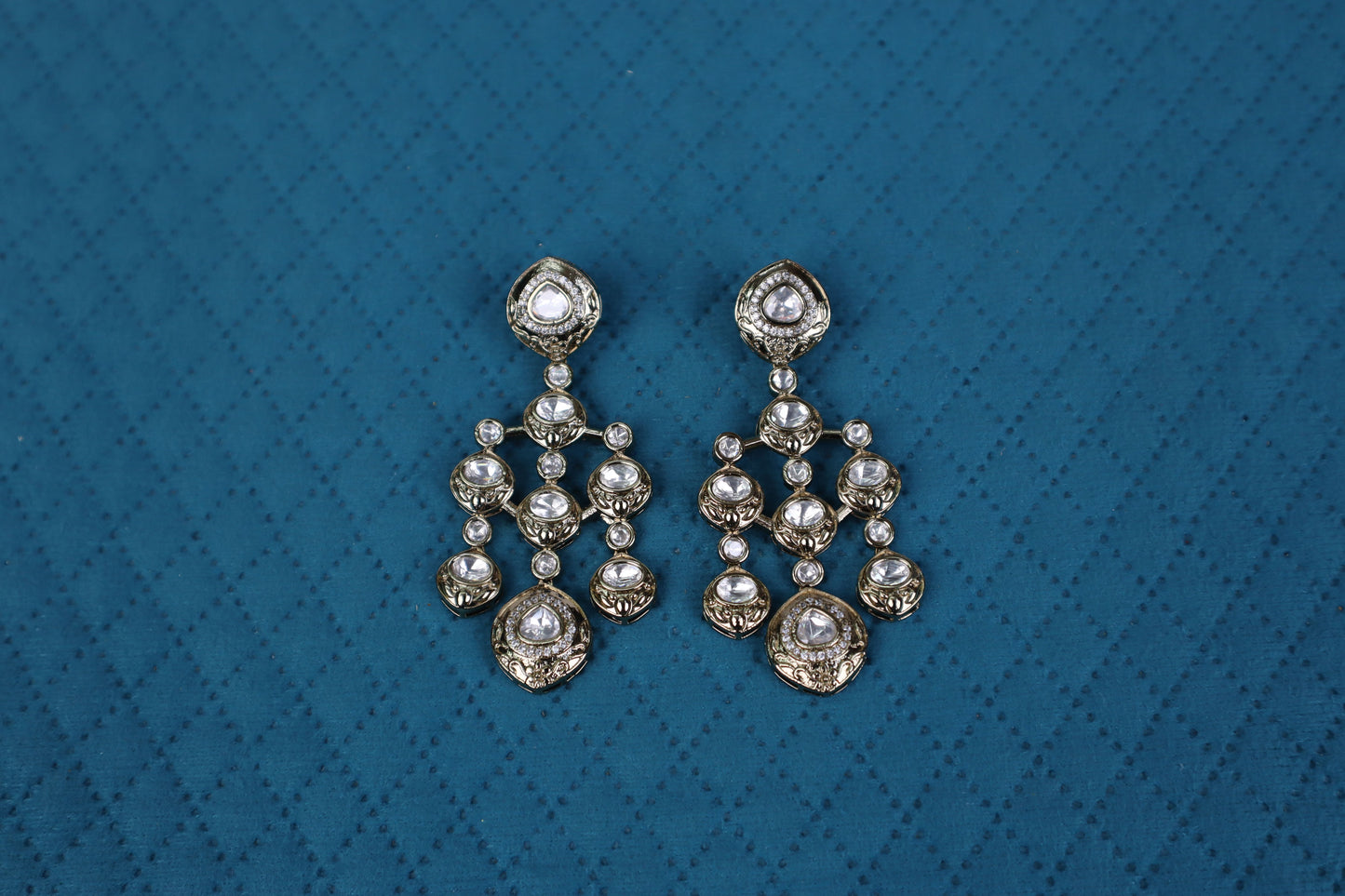 The Sultana Polki Chandelier Set
