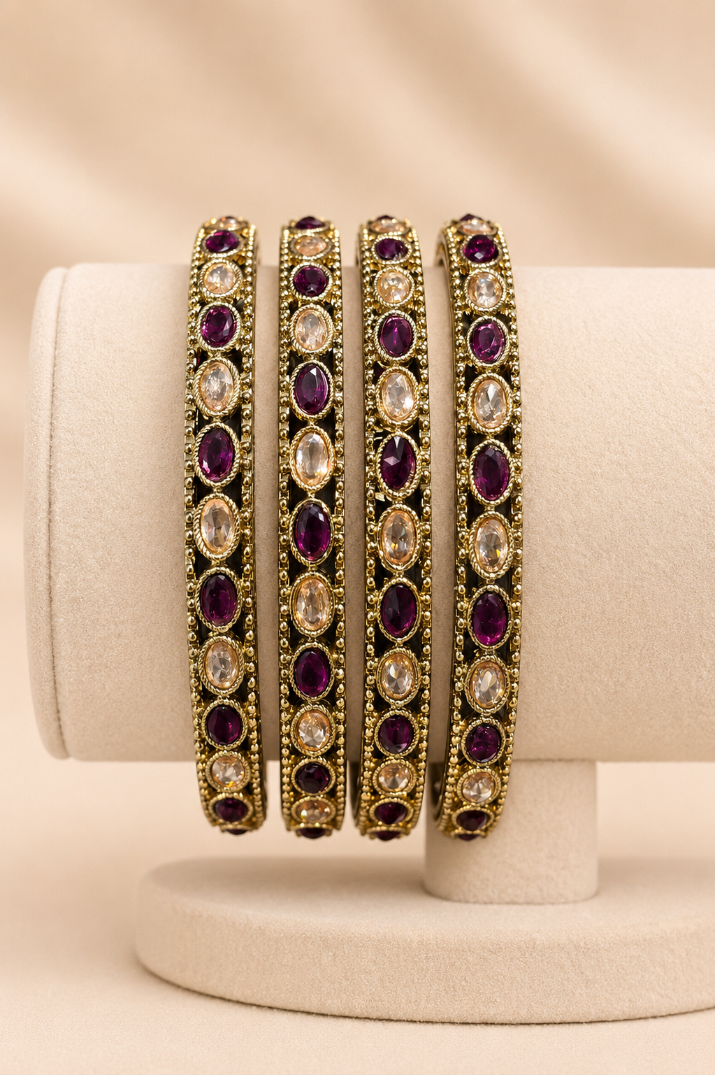 Maharani Violet Victorian Bangles