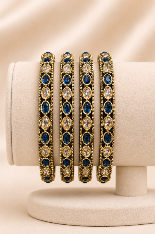 Antique Sapphire Charm Bangles