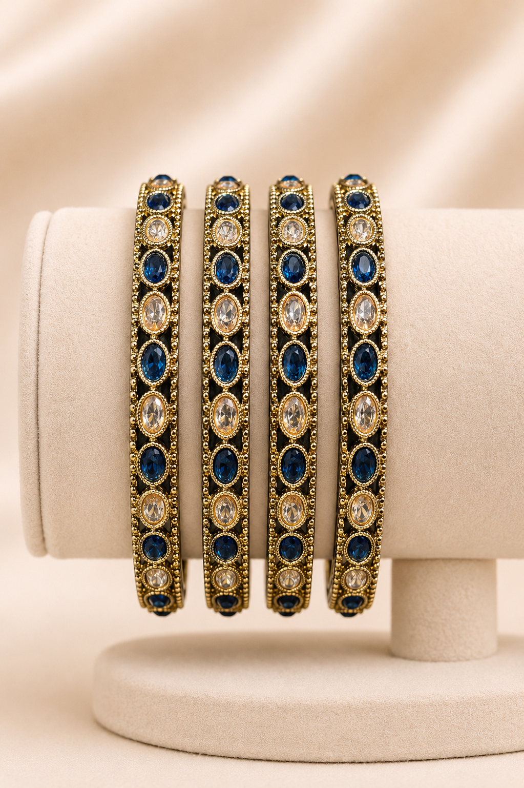 Antique Sapphire Charm Bangles