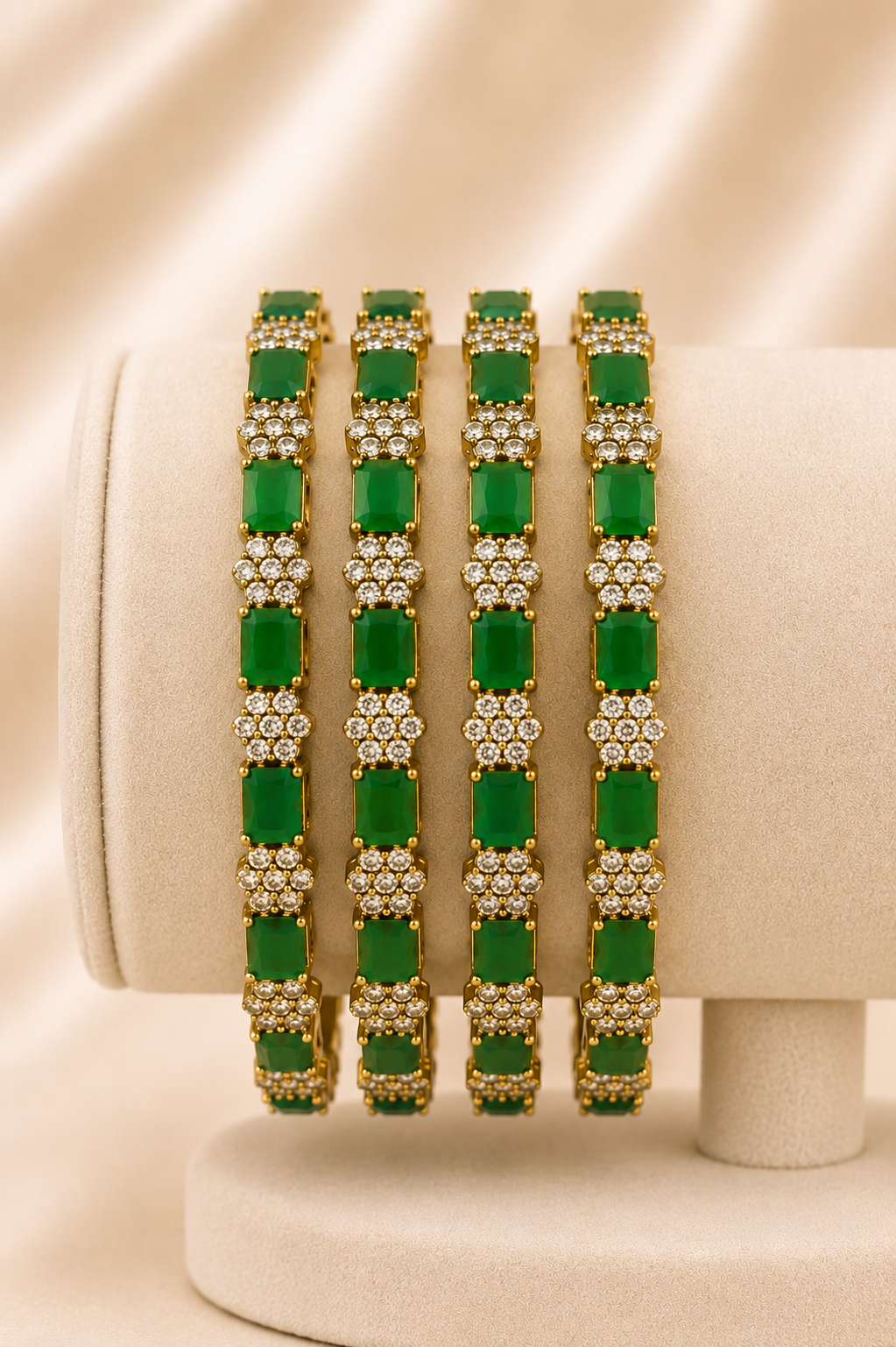 Imperial Green Victorian Bangles