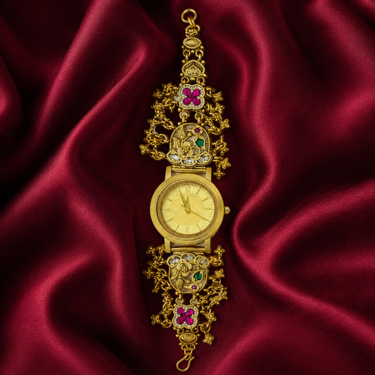 Heritage Floral Square Dial Bridal Watch