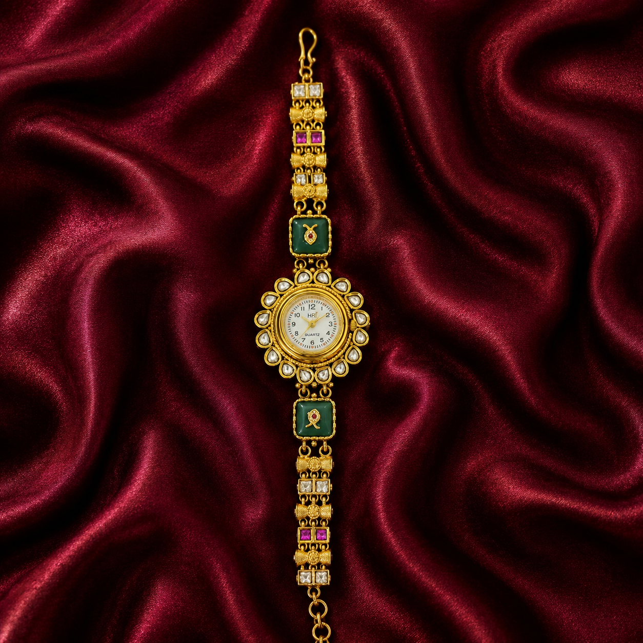 Aqua Stone Gold Bridal Watch