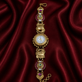 Peacock Motif Antique Bridal Watch