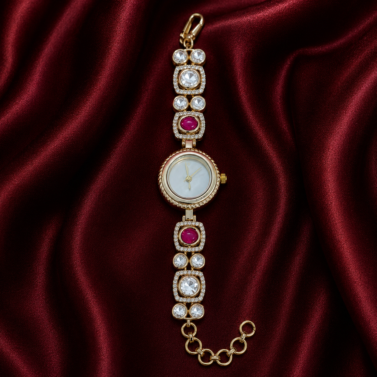 Ruby Kundan Bridal Watch