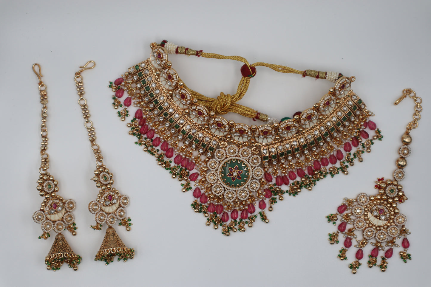 The 'Rani' Jadau-Style Kundan & Meenakari Bridal Set
