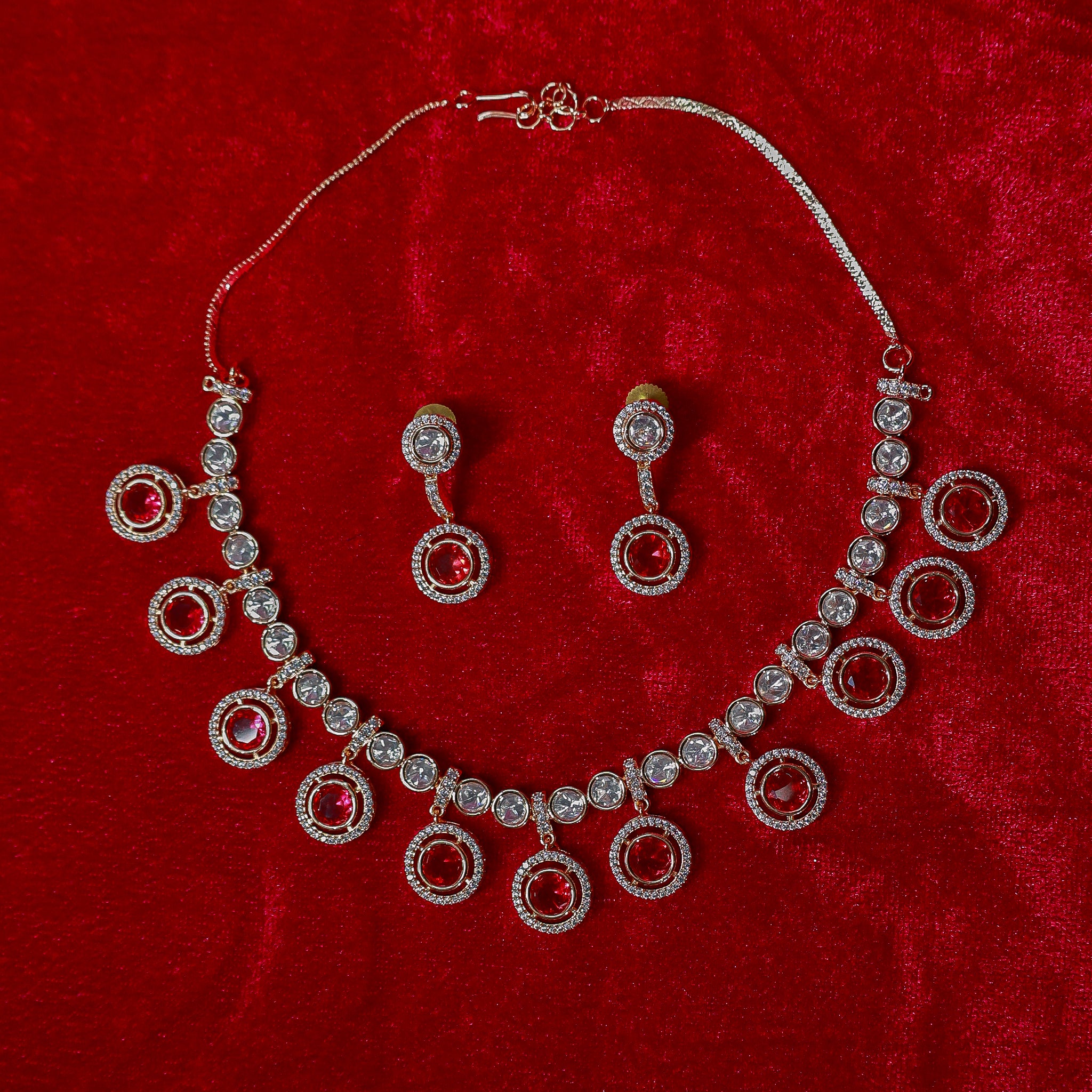 The Ruby Radiance Polki Set