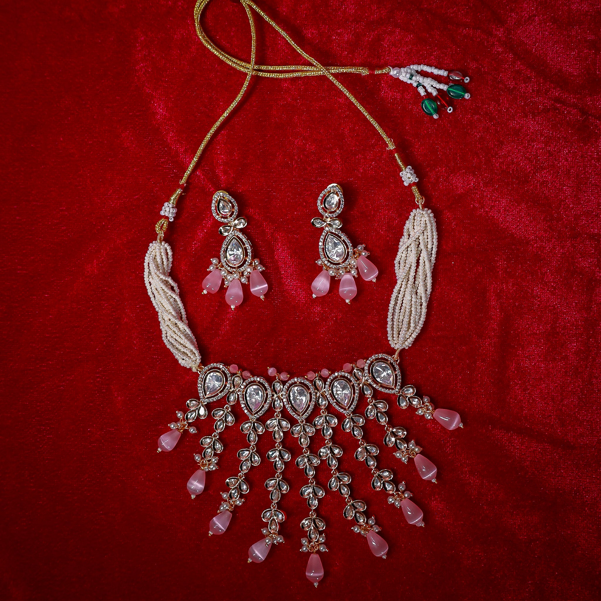 Blush Aura Kundan Choker