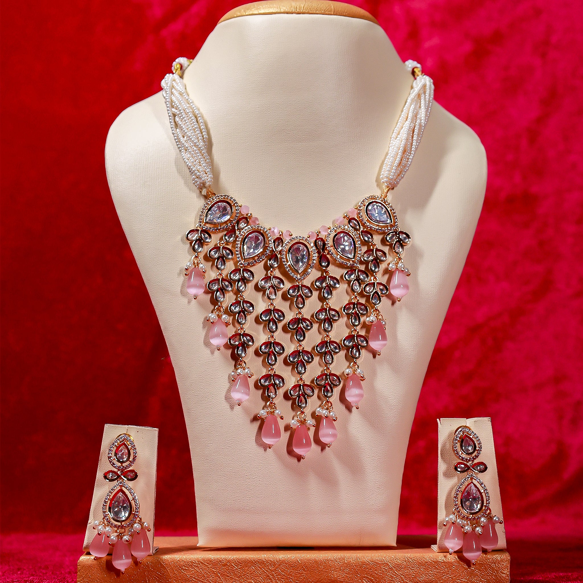 Blush Aura Kundan Choker