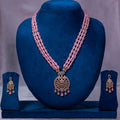 Rose Quartz-Tone Beaded Necklace Set