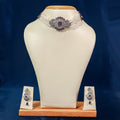 Regal Amethyst & Pearl Choker Necklace Set