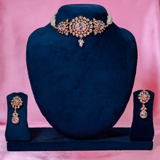 The Regal Oval Polki Choker Set