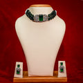 The Regal Emerald Rectangle Choker Set