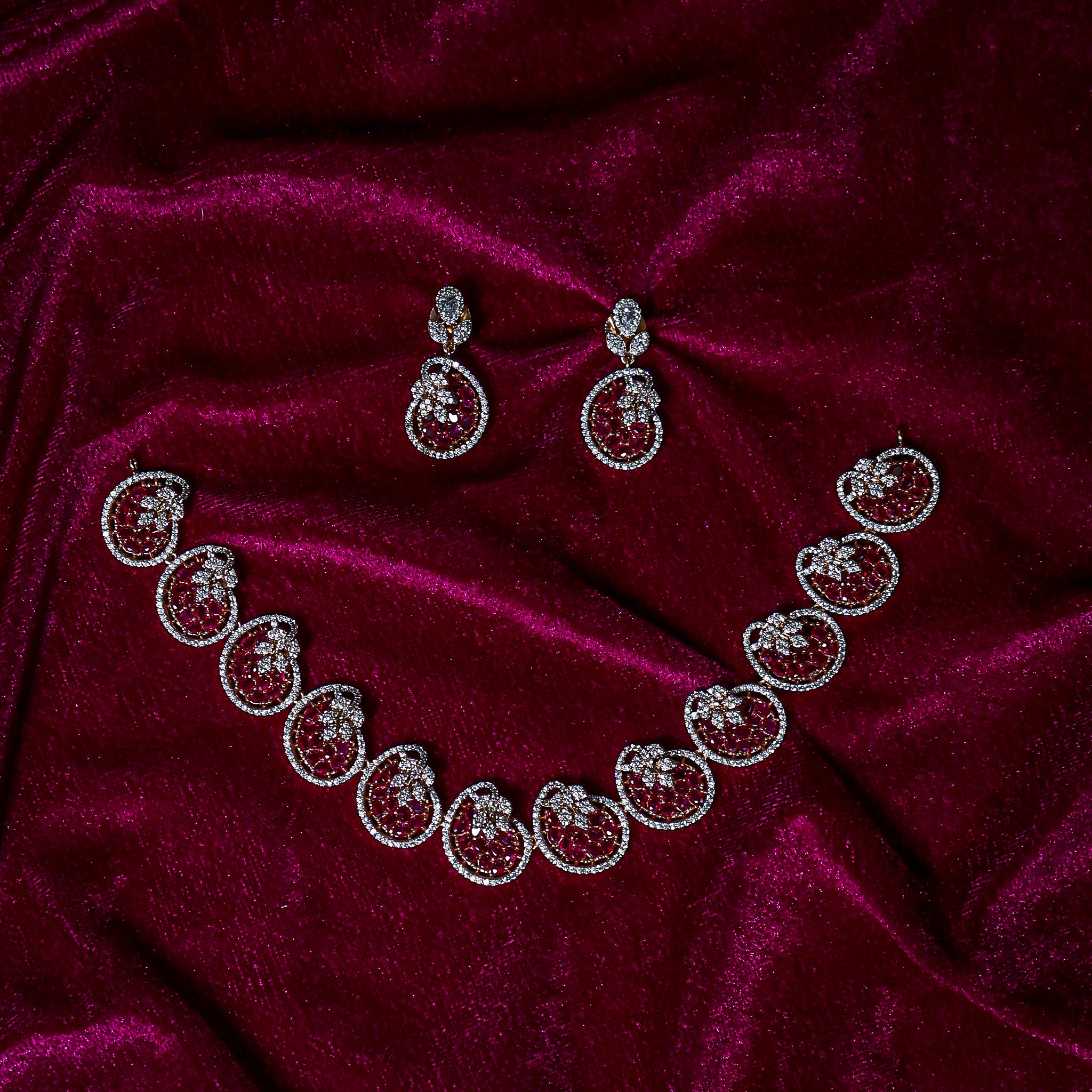 The Garnet Gemstone Heritage Choker Set