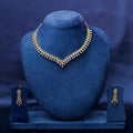 Flexible Diamond-Look V-Shape CZ Necklace Set