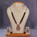 Regal Onyx-Tone Beaded Necklace Set