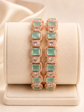 Seafoam Elegance Rose Gold Bracelet