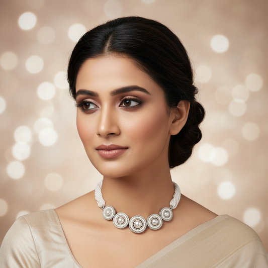 Aura Pearl Twist Set - Model Shot