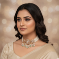 The Pastel Dual-Tone Polki Choker Set
